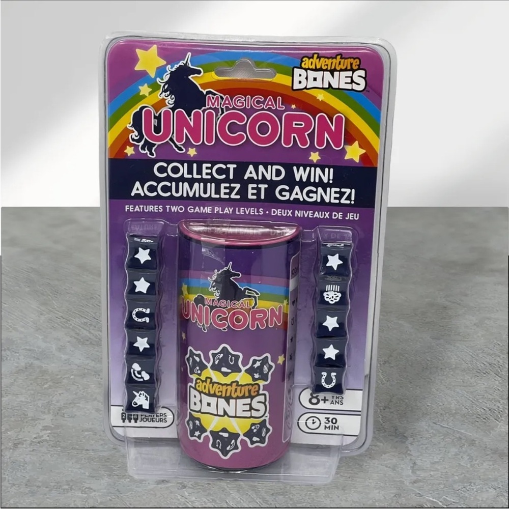 BRAND NEW Adventure Bones Magical Unicorn‎ Dice Game Aquarius